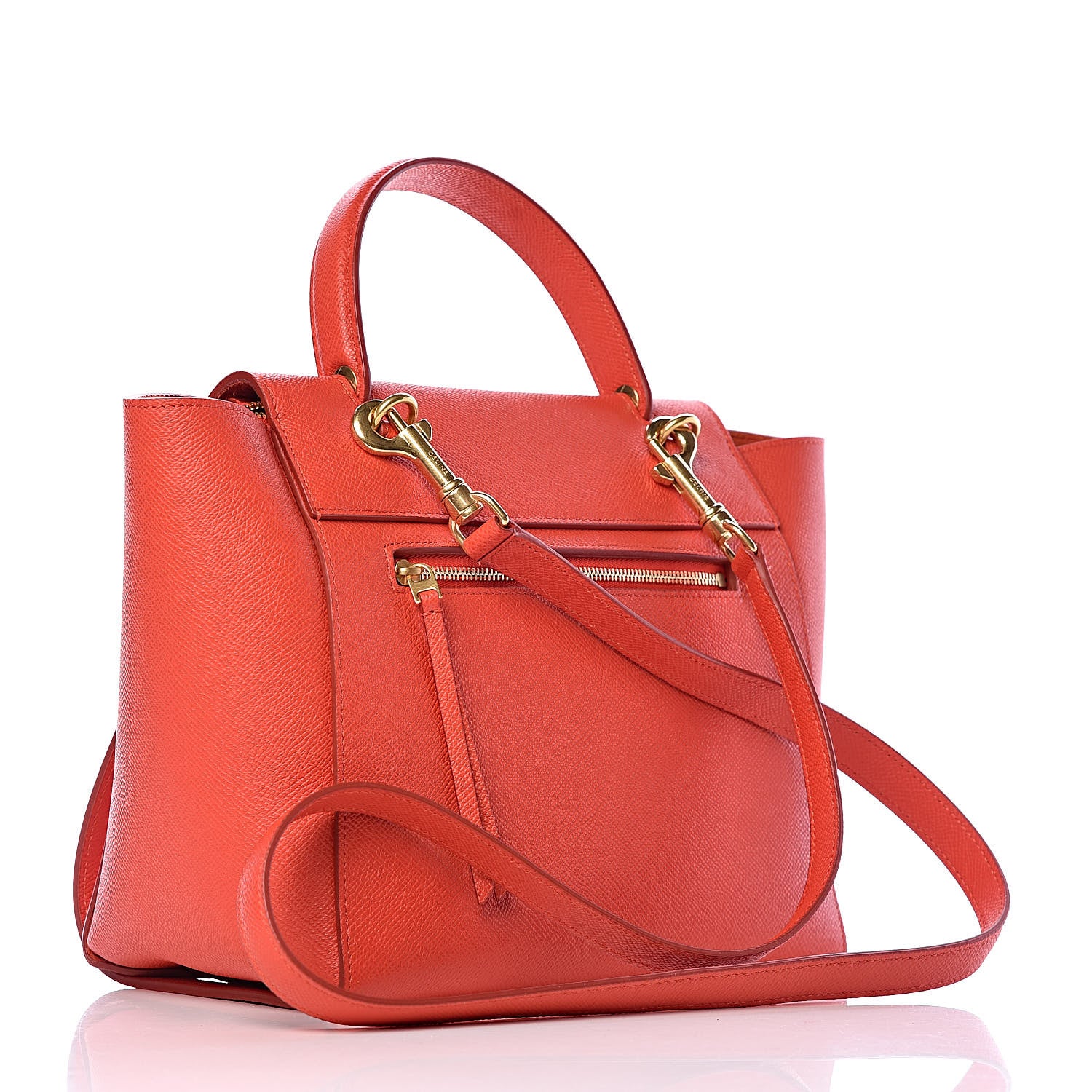 Celine Grained Calfskin Micro Belt Bag Coral 3 of 11