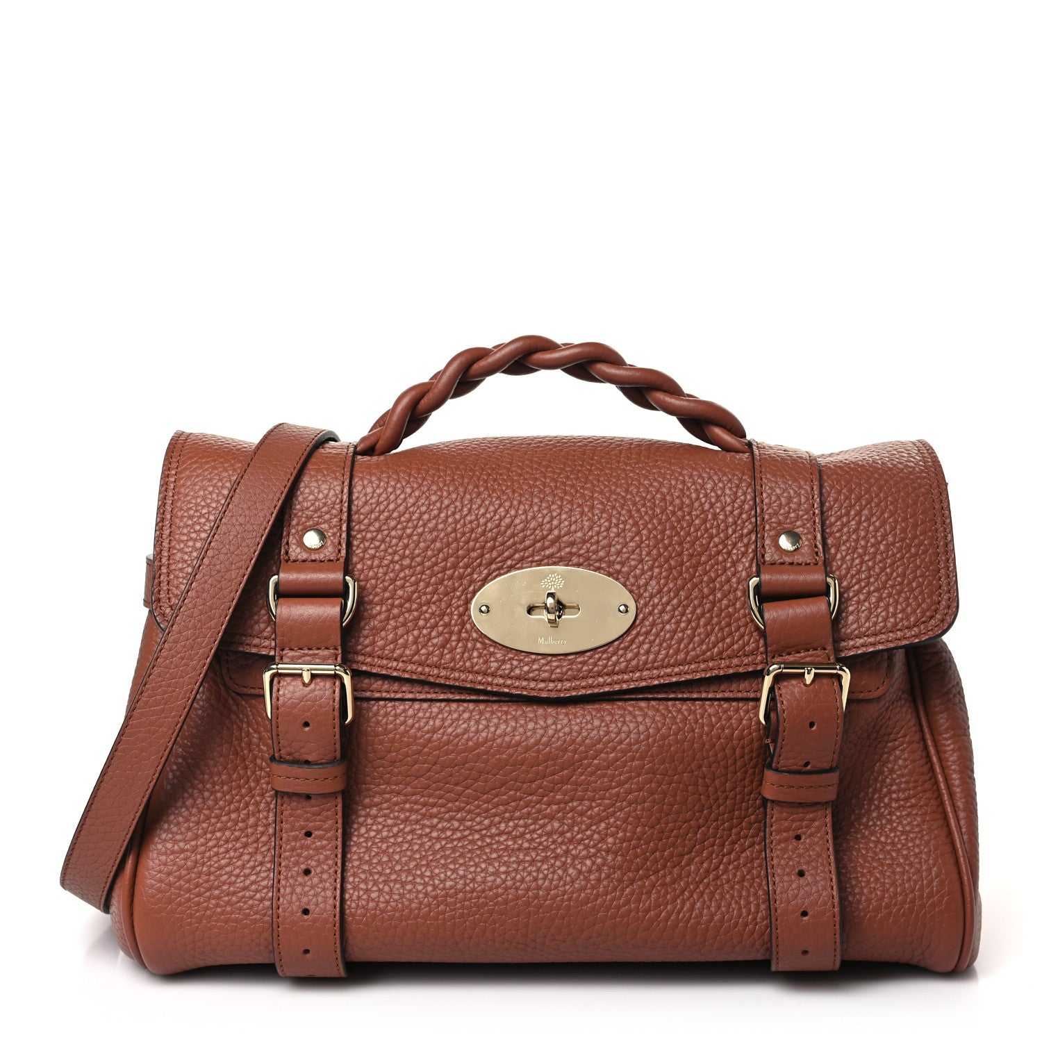 Mulberry Heavy Grain Mini Alexa Chestnut 1 of 8
