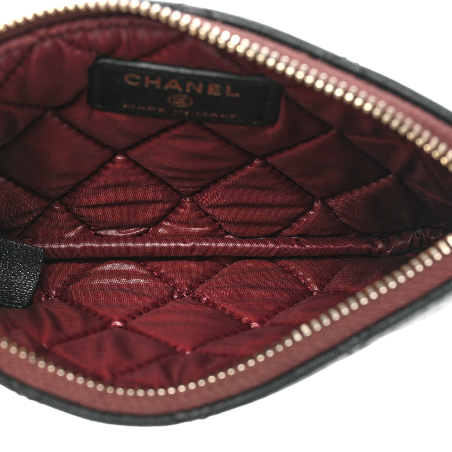 Chanel Lambskin Quilted Small Cosmetic Case Black 5 of 14