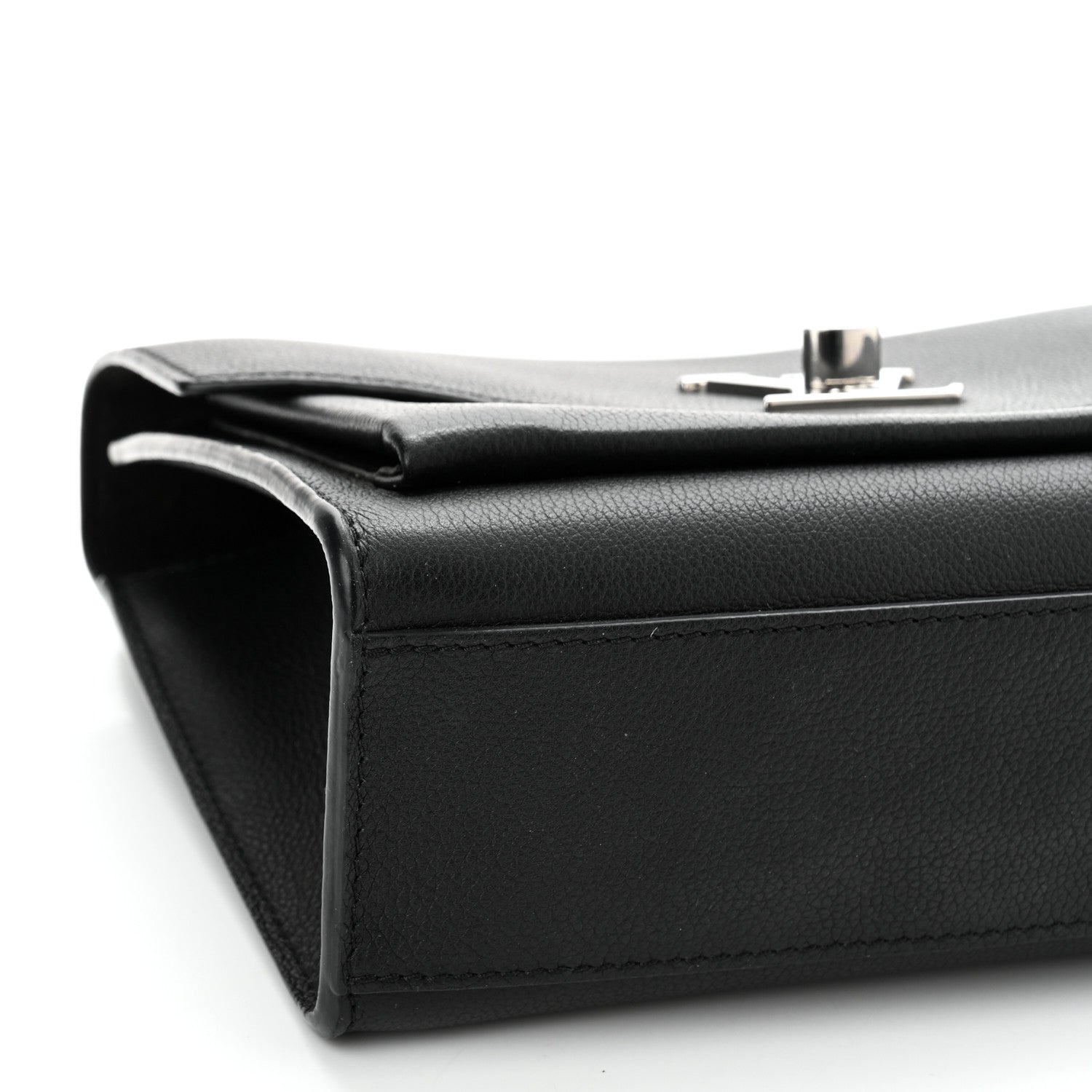 Louis Vuitton Soft Calfskin Mylockme Chain Bag BB Black 9 of 11