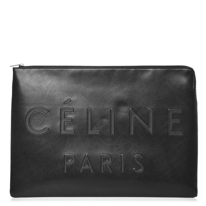 Celine Calfskin Large Made In Clutch Pouch Black 1 of 16