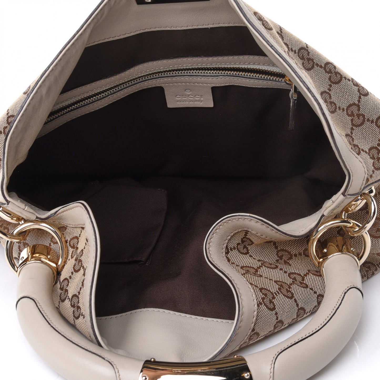Monogram Medium Indy Top Handle Bag Off White
