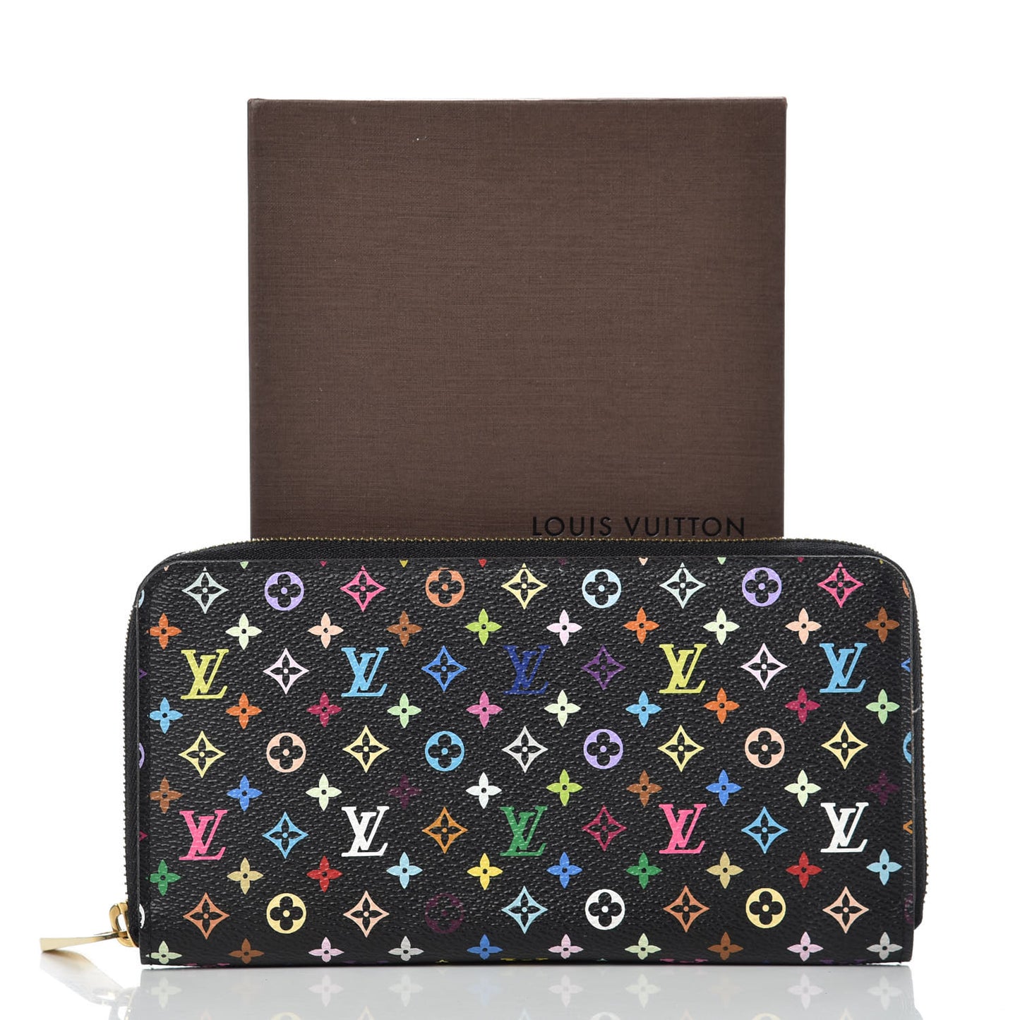 Monogram Multicolor Zippy Wallet Black
