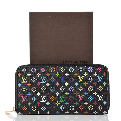Louis Vuitton Monogram Multicolor Zippy Wallet Black 10 of 10