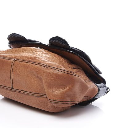 Fendi Nappa Patent B Bag Osso Black 6 of 12