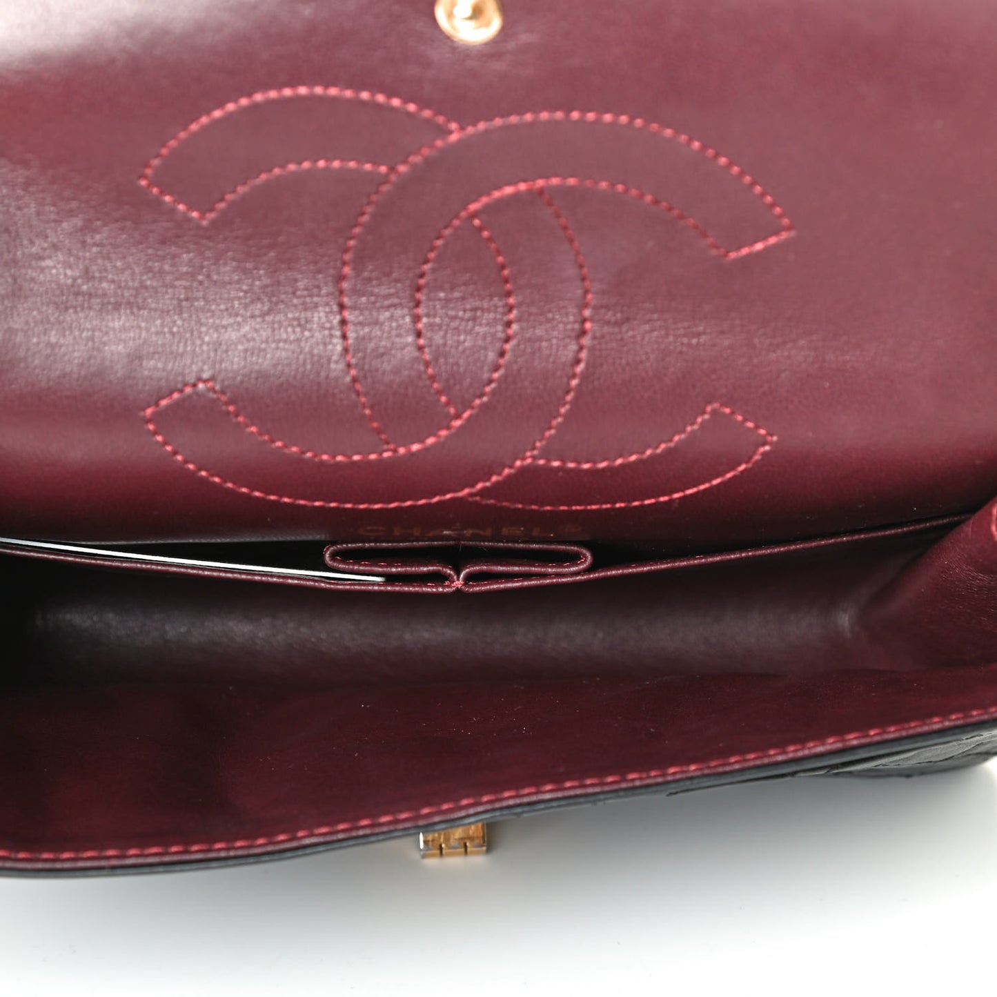 Aged Calfskin Quilted 2.55 Reissue 225 Flap Black