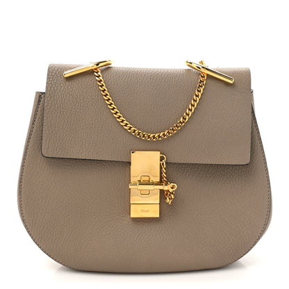 Chloe Grained Lambskin Mini Drew Shoulder Bag Motty Grey 1 of 11