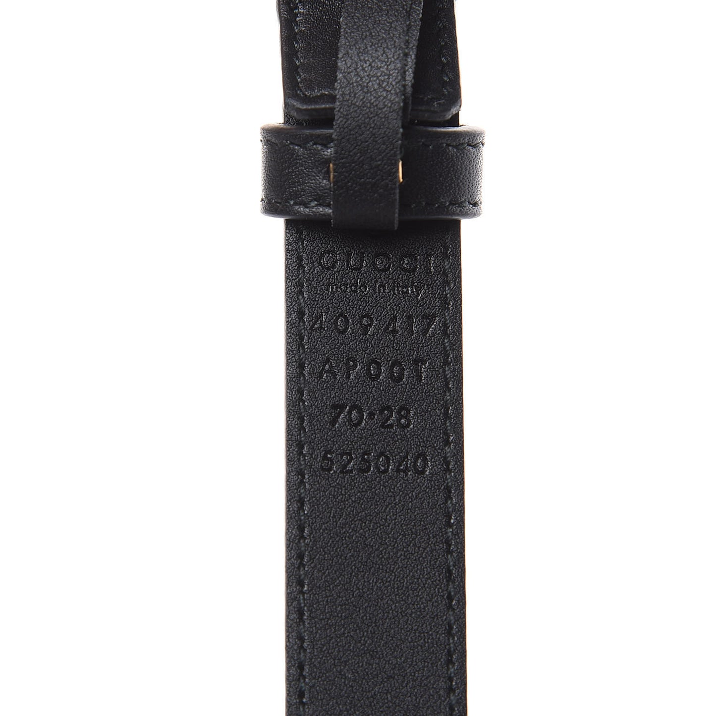 Calfskin Double G 20mm Belt 70 28 Black