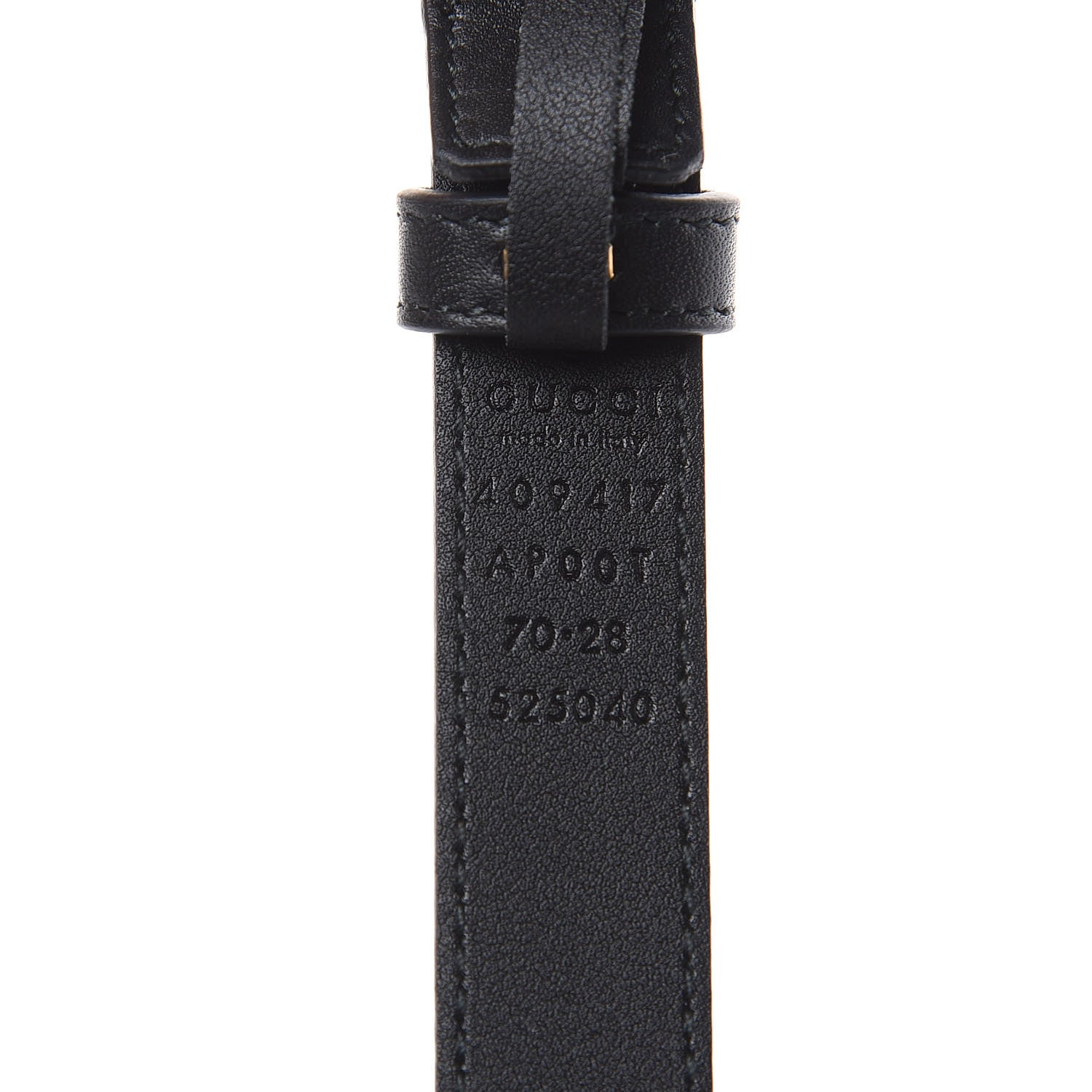 Gucci Calfskin Double G 20mm Belt 70 28 Black 6 of 10
