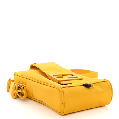 Fendi Econyl Nylon Cuoio Romano Monochrome Baguette Crossbody Phone Pouch Sunflower 4 of 10