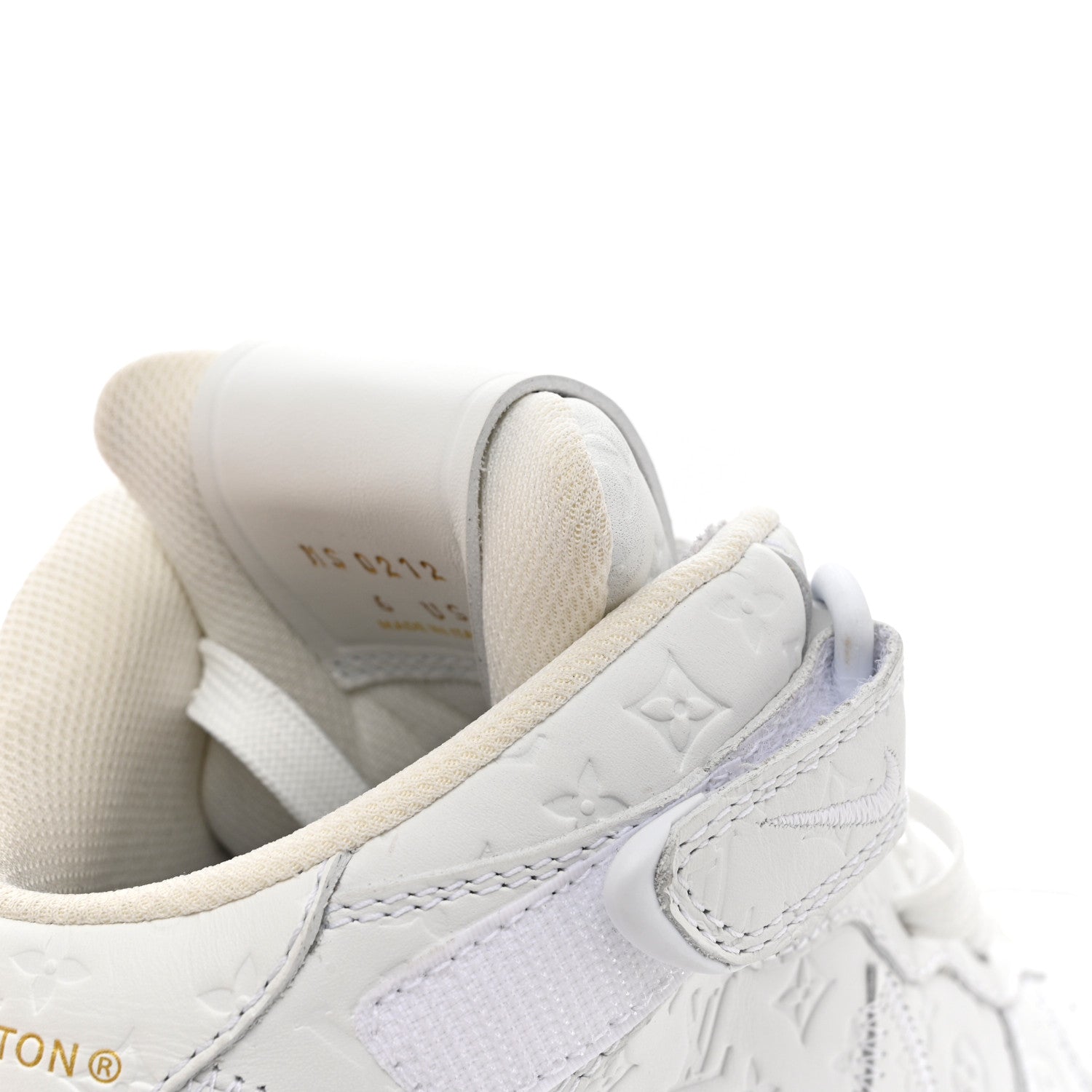 Louis Vuitton X NIKE AIR FORCE 1 Calfskin Monogram Mens Mid Sneakers 6 White 11 of 12