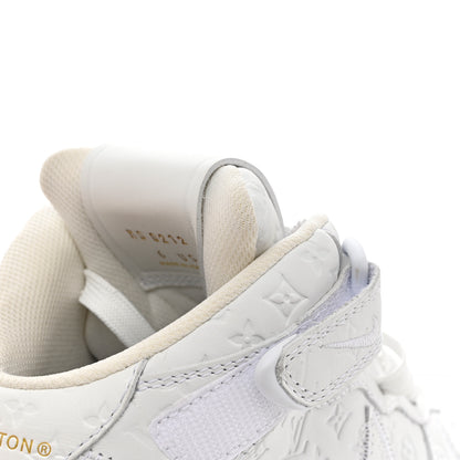 Louis Vuitton X NIKE AIR FORCE 1 Calfskin Monogram Mens Mid Sneakers 6 White 11 of 12