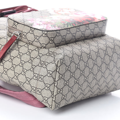Gucci GG Supreme Monogram Blooms Medium Single Buckle Backpack Beige Multicolor Dry Rose 8 of 9