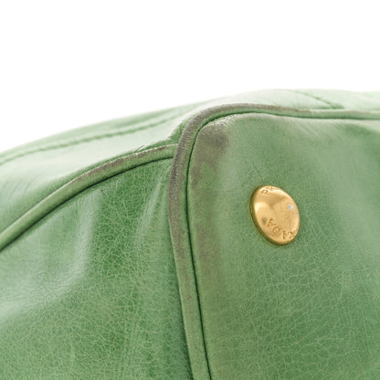 Prada Vitello Shine Shopping Satchel Green 12 of 14