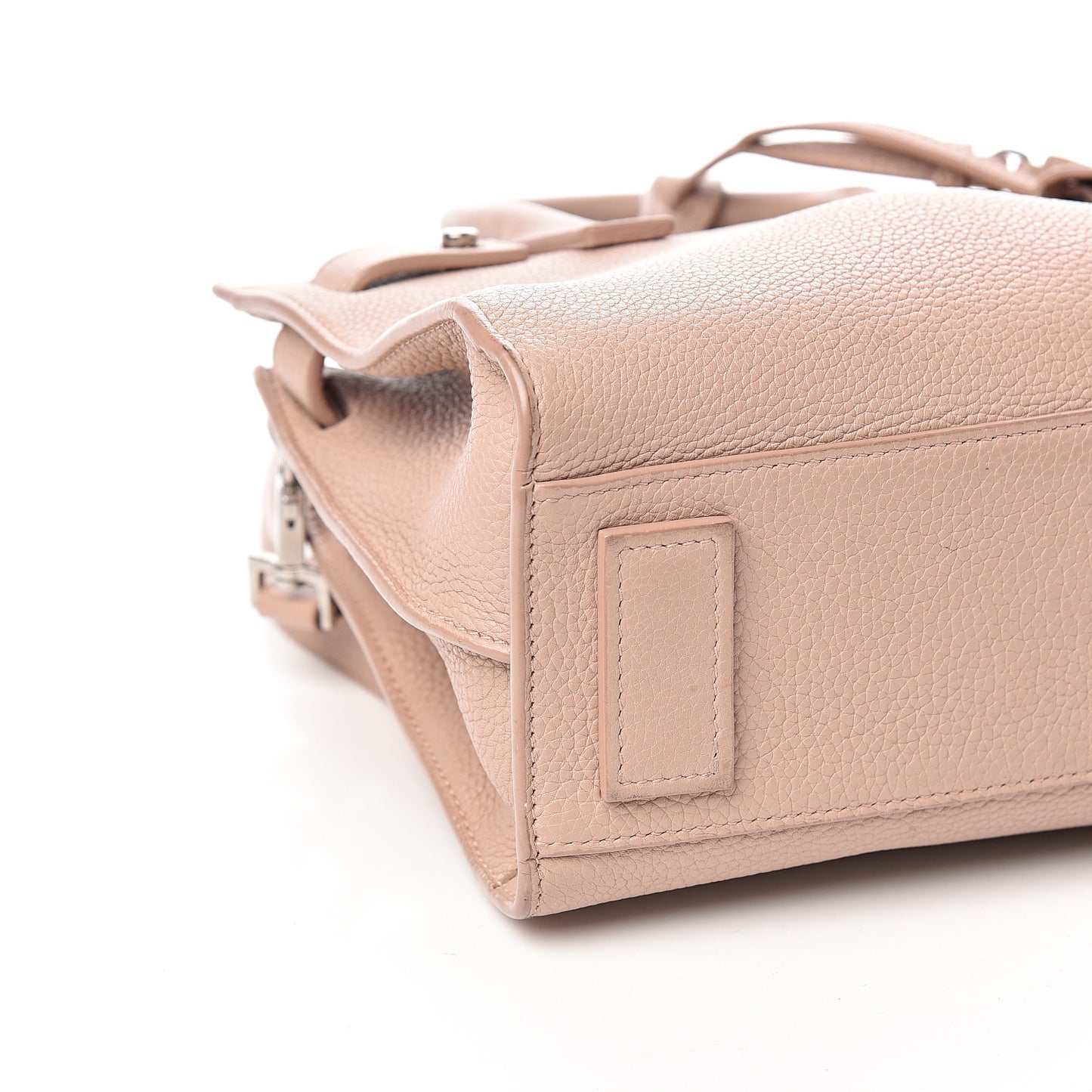 Grained Calfskin Nano Sac De Jour Souple Nude