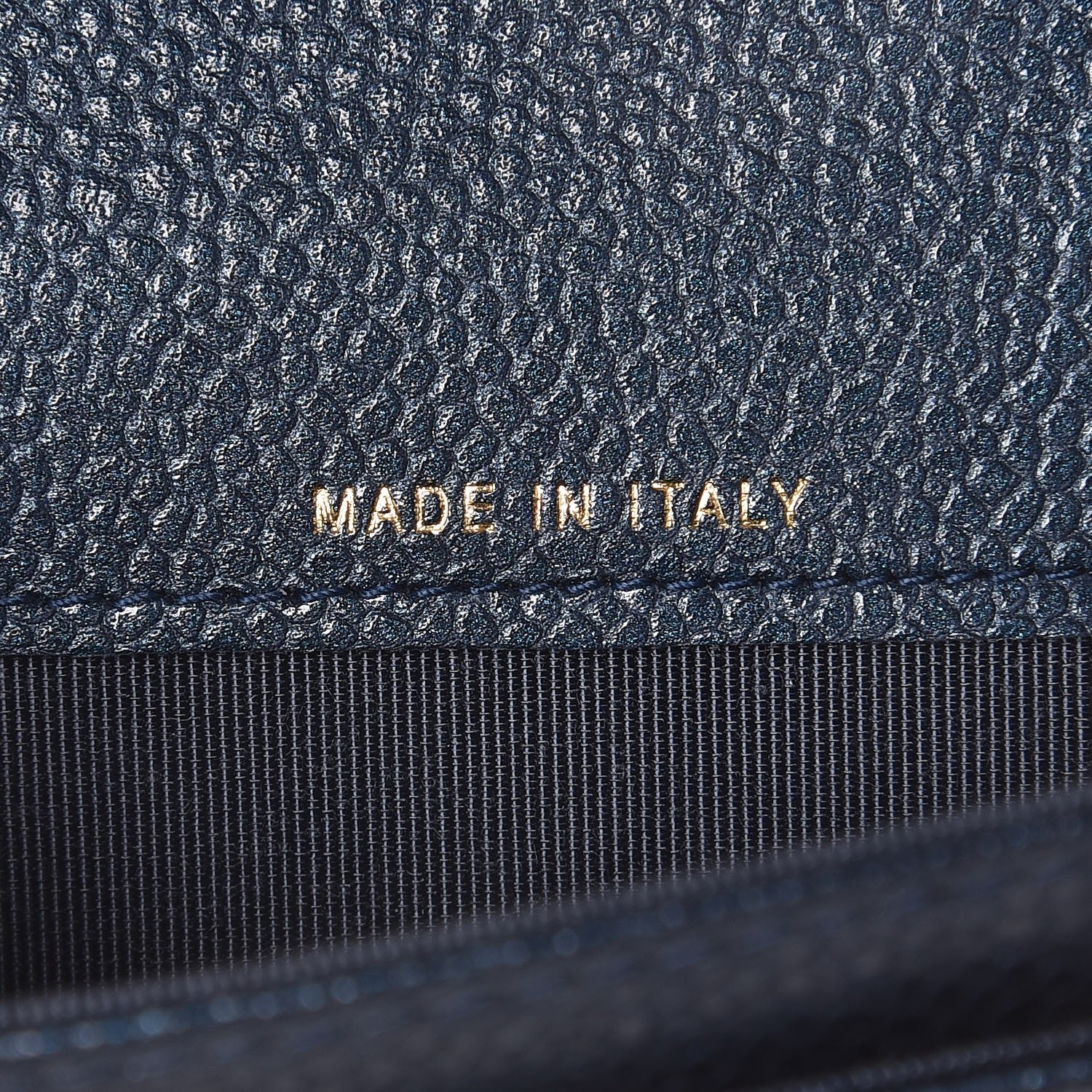 Chanel Metallic Caviar Quilted Flap Card Holder Dark Blue 7 of 9