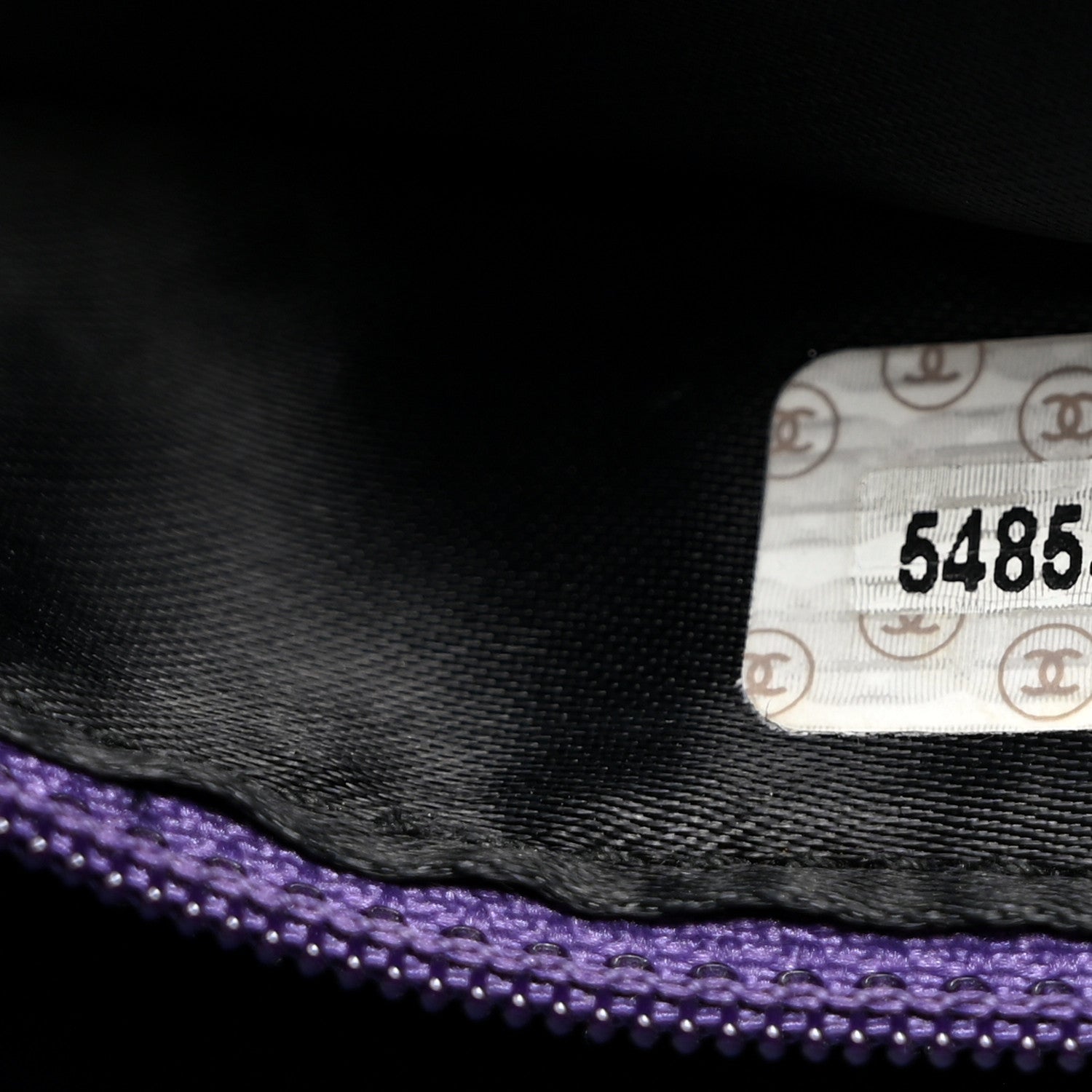 Chanel Suede CC Handbag Bag Purple 7 of 10