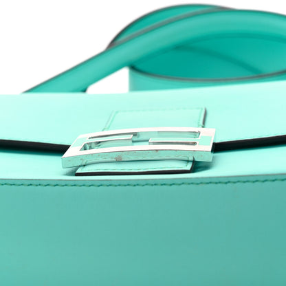 Fendi X TIFFANY Nappa Silver Baguette Blue Tiffany Silver 11 of 12