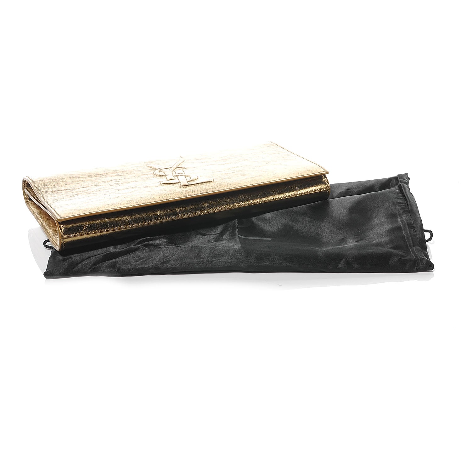 Saint Laurent Metallic Belle de Jour Clutch Gold 7 of 8