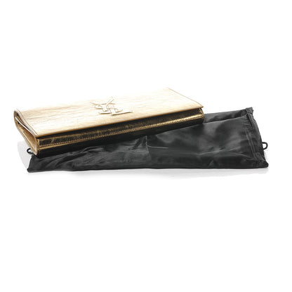 Saint Laurent Metallic Belle de Jour Clutch Gold 7 of 8