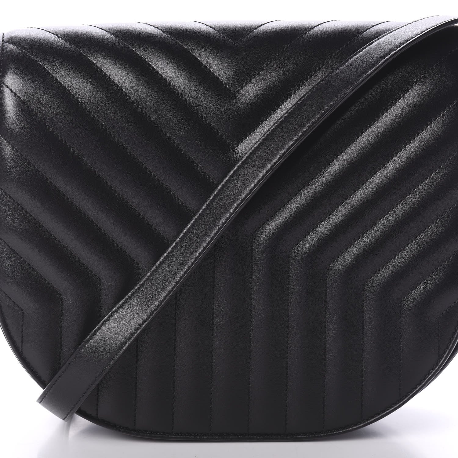 Saint Laurent Calfskin Quilted Y Joan Satchel Black 7 of 9
