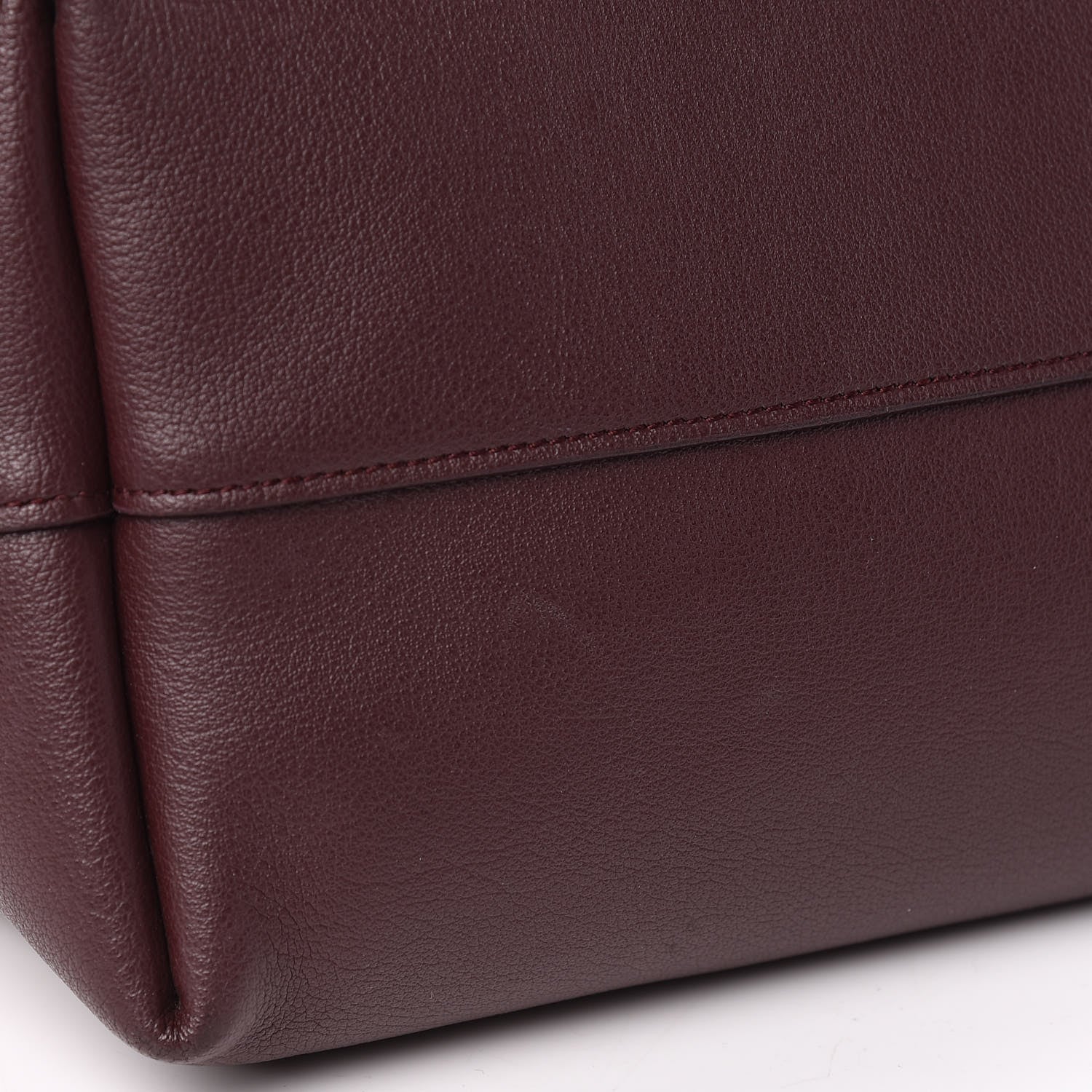 Saint Laurent Calfskin Large Shopping Tote Bordeaux 19 of 21