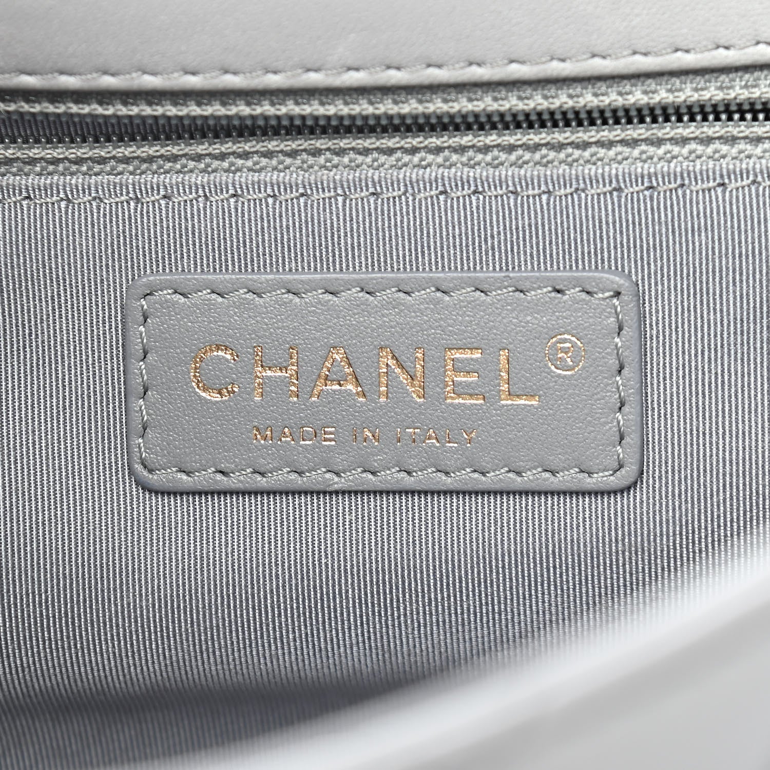 Chanel Lambskin Quilted Medium Mademoiselle Chic Flap Gris 6 of 9