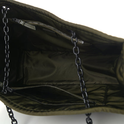 Prada Tessuto Nylon Chain Tote Mimetico 4 of 4
