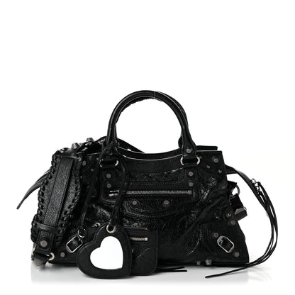 Balenciaga Agneau Arena Small Neo Cagole City Handbag Black 3 of 11