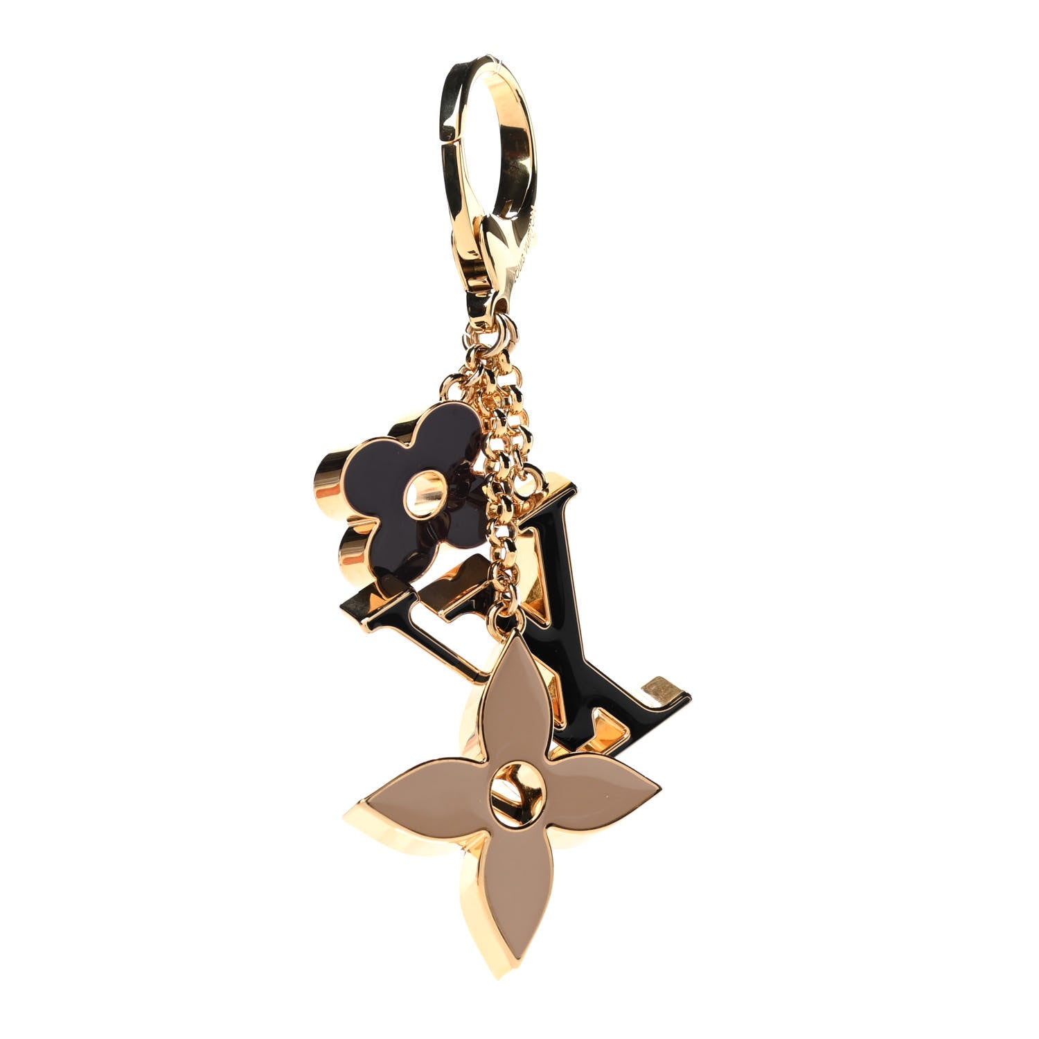 Louis Vuitton Fleur De Monogram Bag Charm Dore 3 of 7