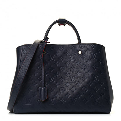 Louis Vuitton Empreinte Montaigne GM Marine Rouge 1 of 4