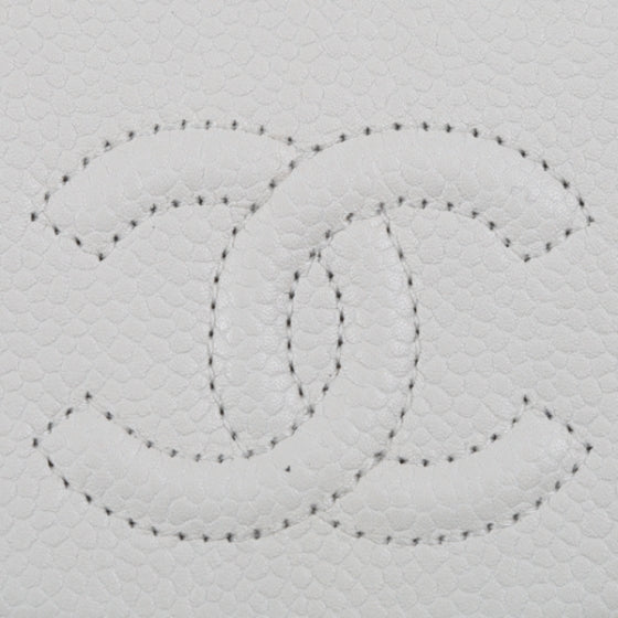 Chanel Caviar French Wallet White 7 of 11