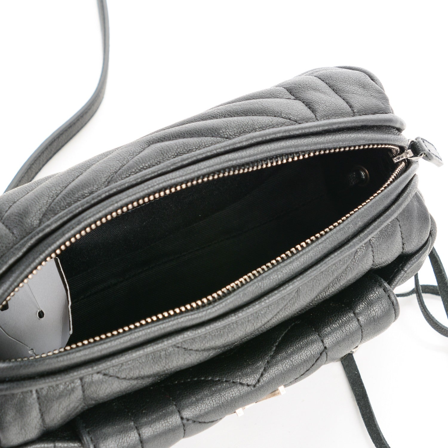 Saint Laurent Lambskin Matelasse Monogram East West Rider Bag Black 5 of 7