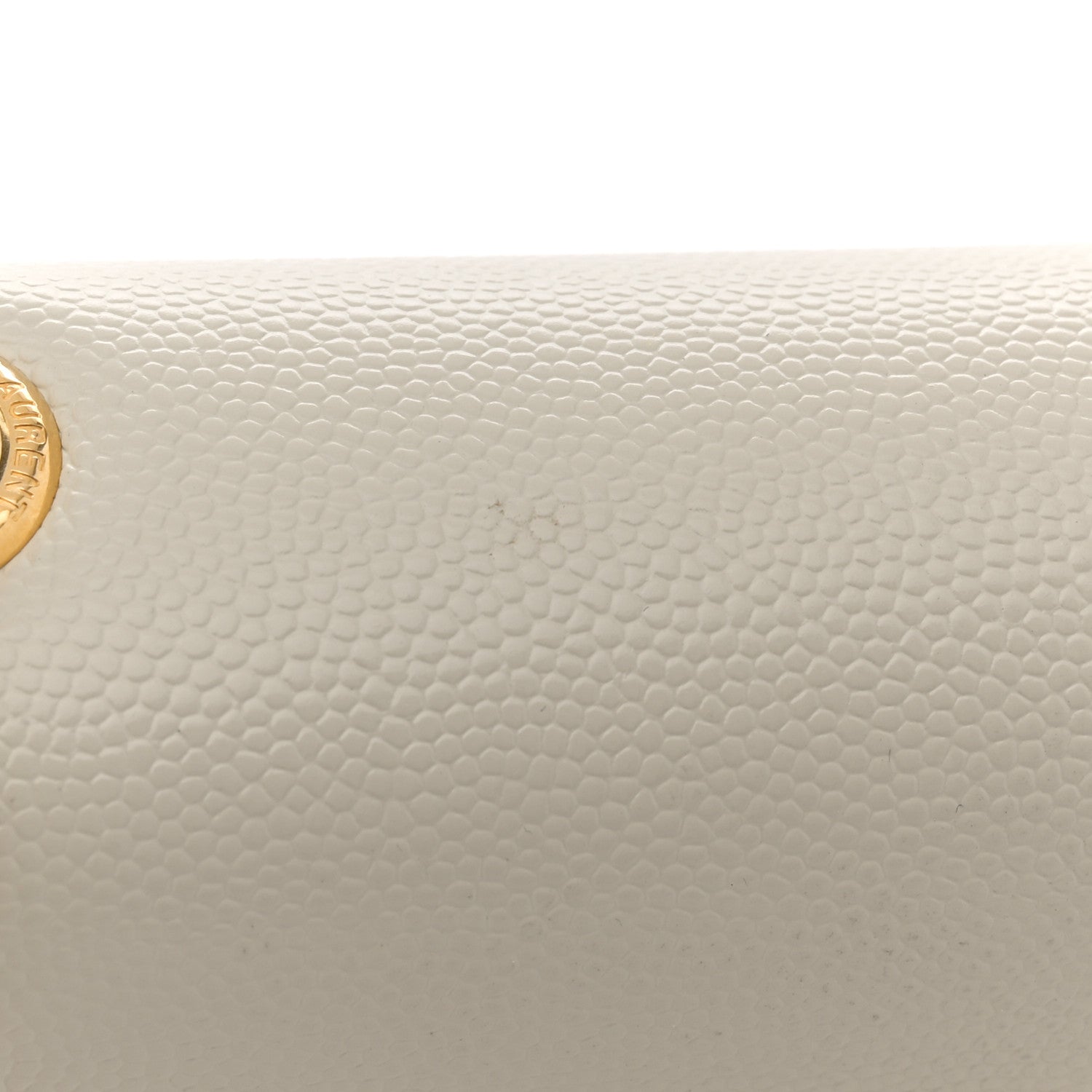 Saint Laurent Grain De Poudre Calfskin Medium Classic Monogram Kate Tassel Satchel Crema Soft 11 of 15