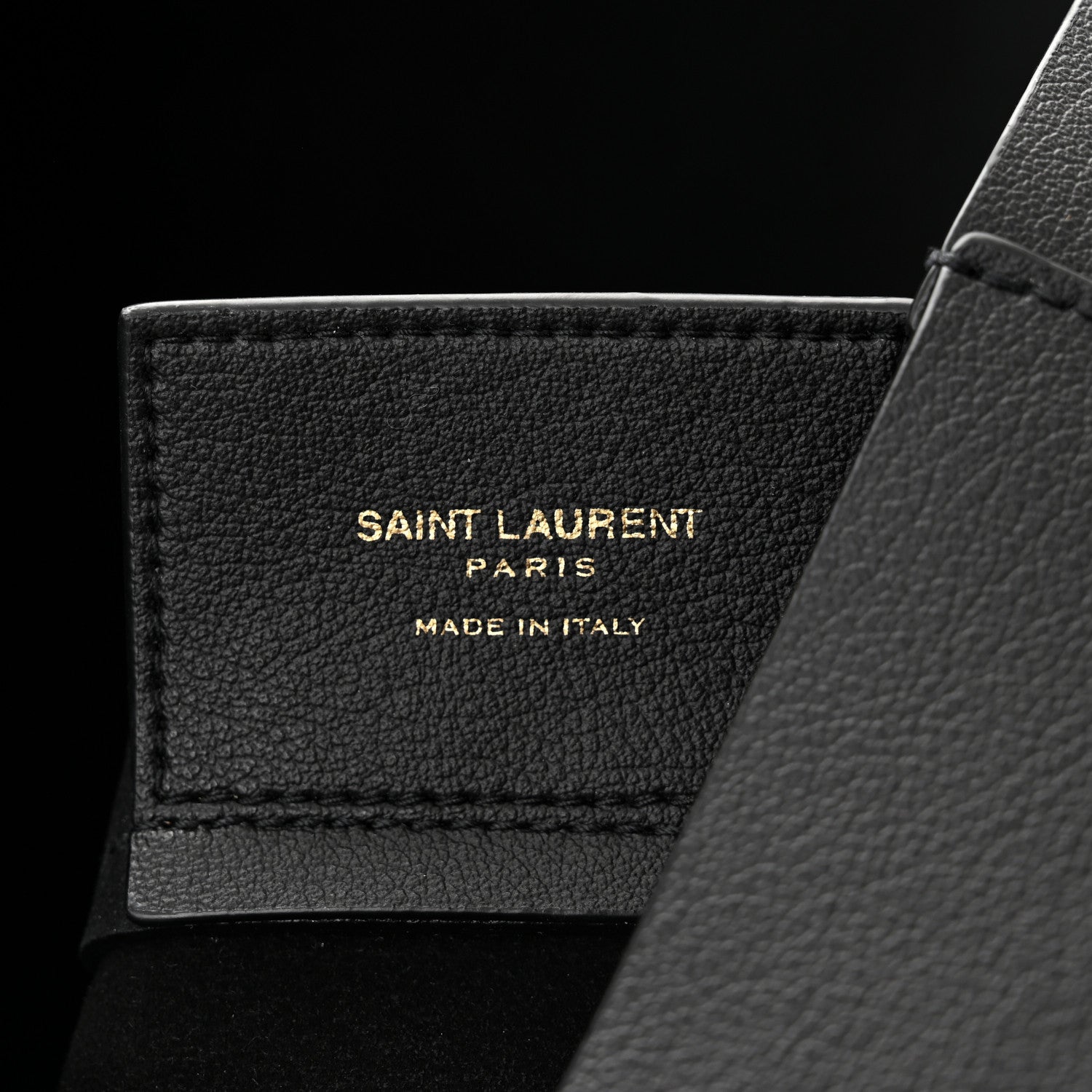 Saint Laurent Calfskin Large Shopping Tote Black 7 of 11