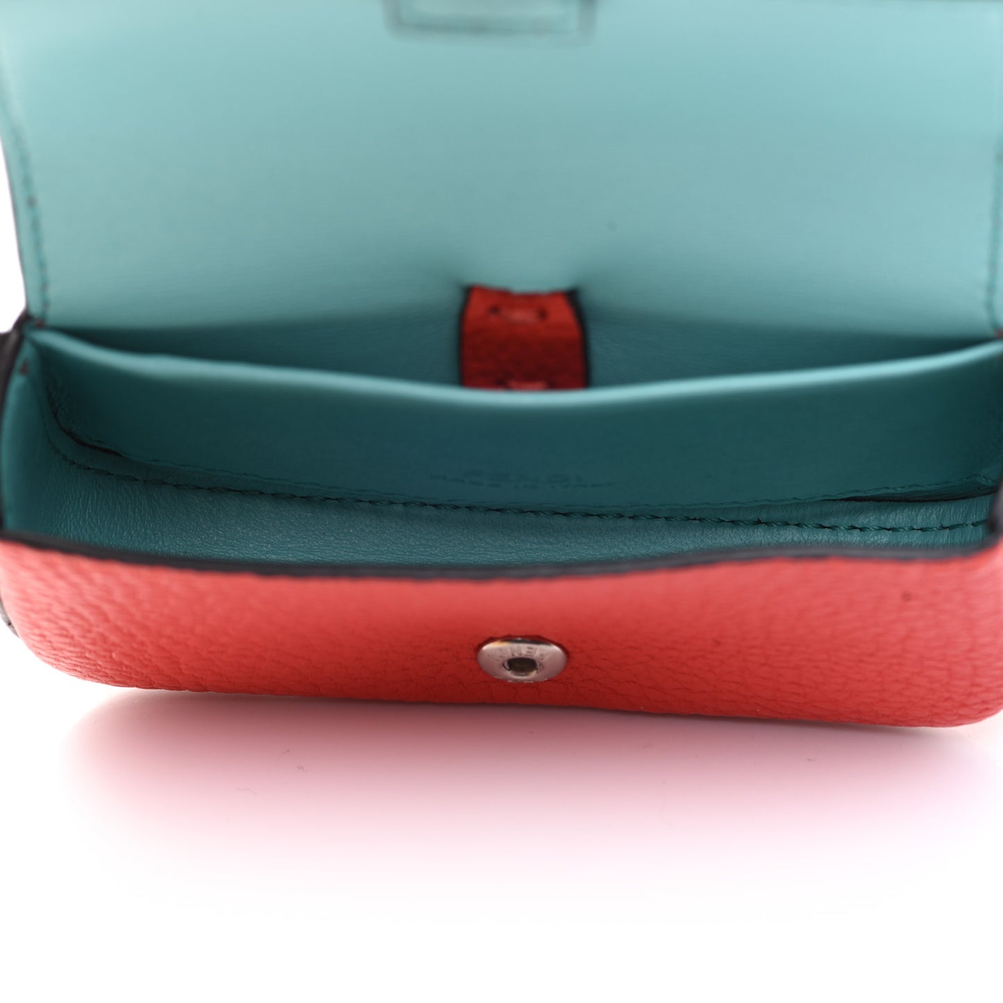 Cuoio Romano Micro Baguette Charm Papavero