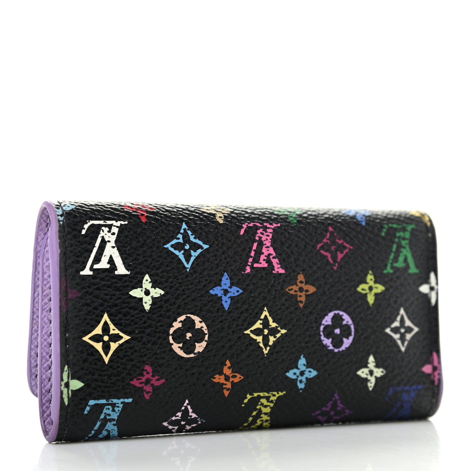 Louis Vuitton Monogram Multicolor Multicles 4 Key Holder Black Violet 3 of 8