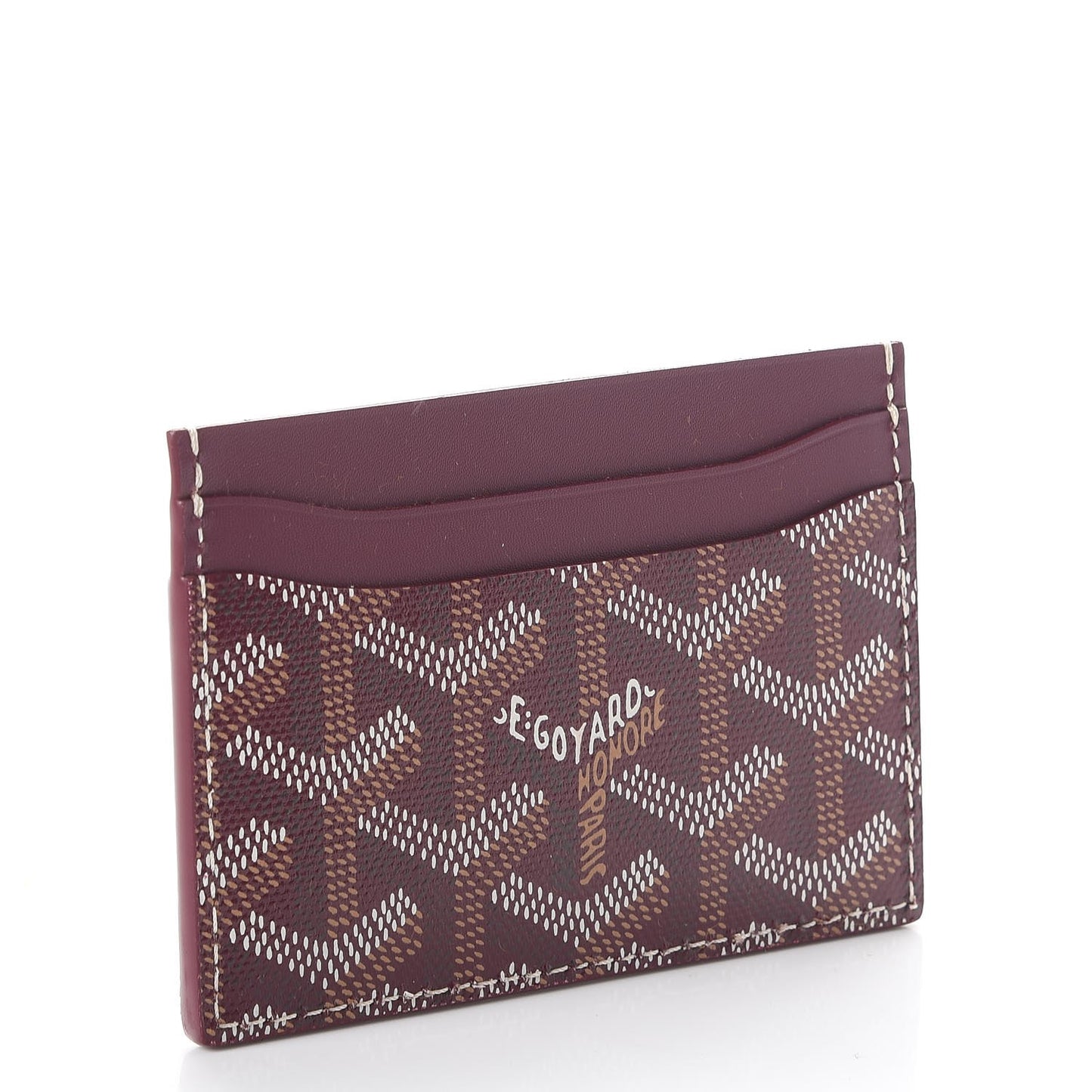 Goyardine Saint Sulpice Card Holder Bordeaux