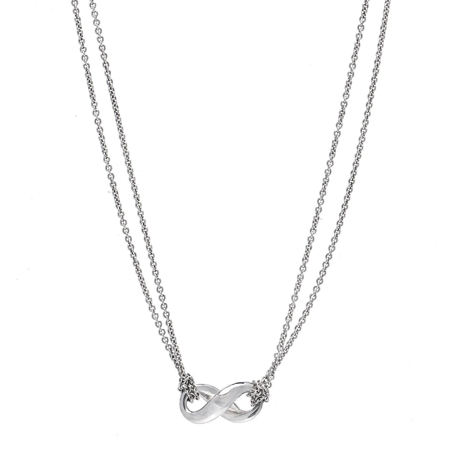 Sterling Silver Figure 8 Pendant Necklace