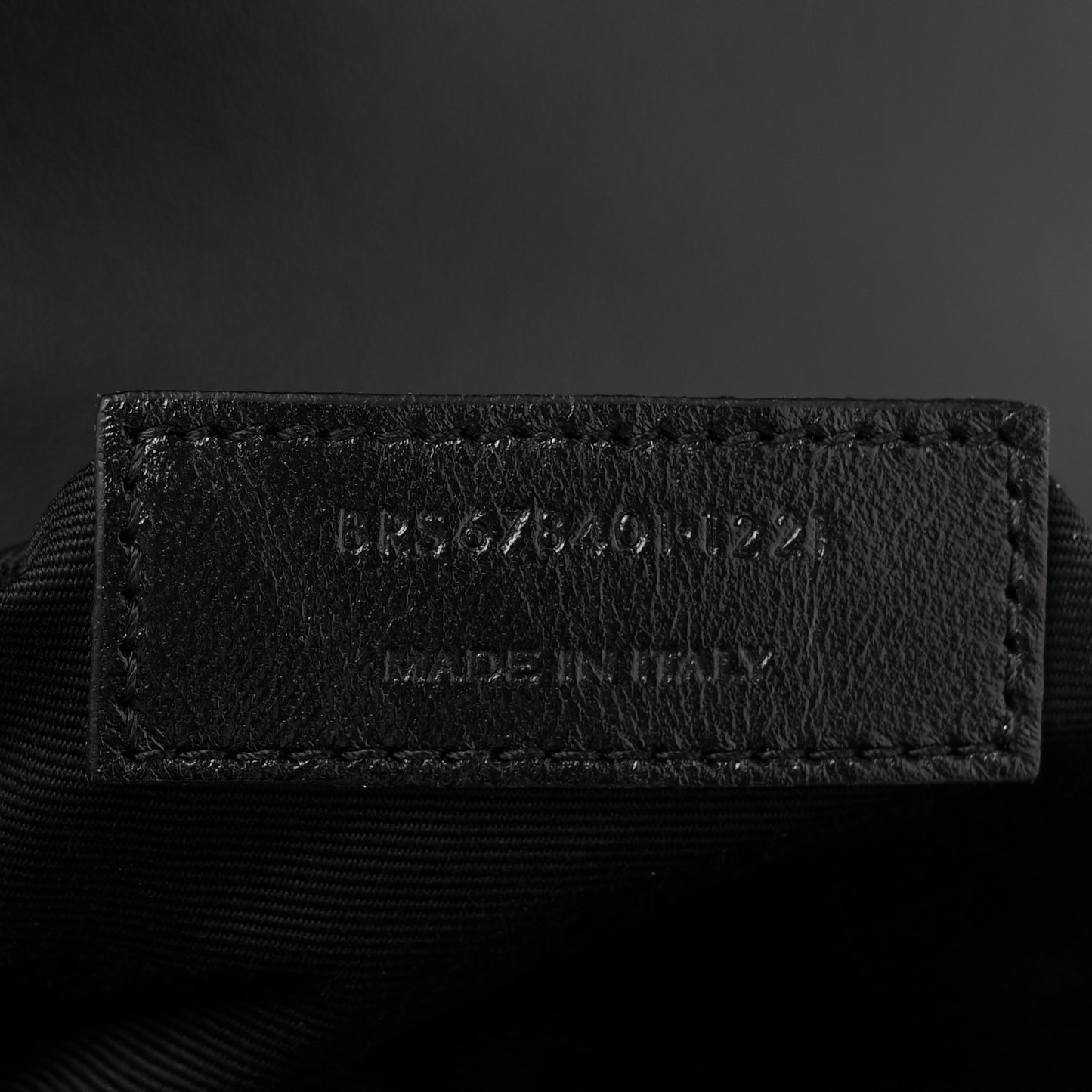 Calfskin Y Quilted Monogram Monochrome Toy Loulou Crossbody Bag Black