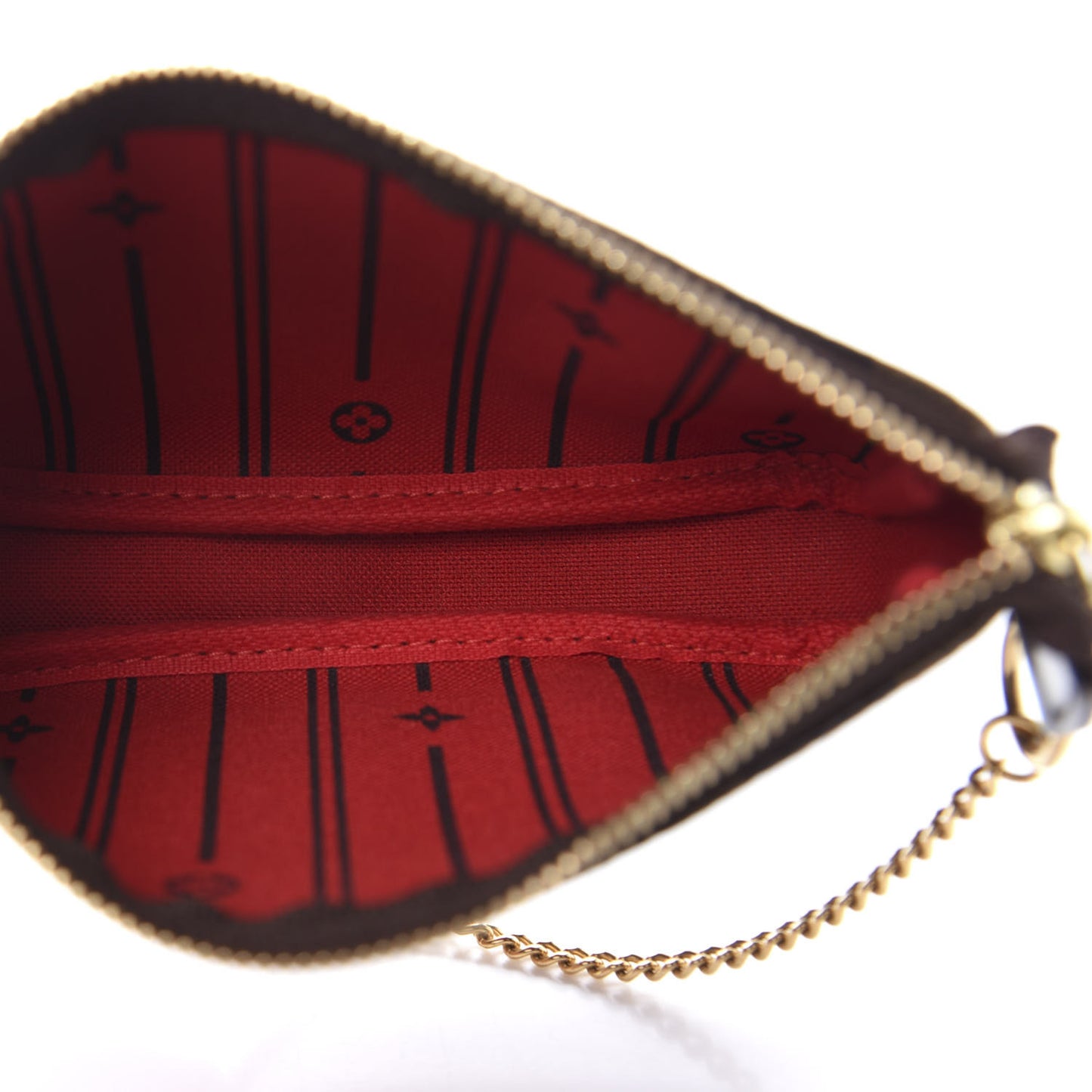 Damier Ebene Complice Trunks and Bags Mini Pochette Accessories Red