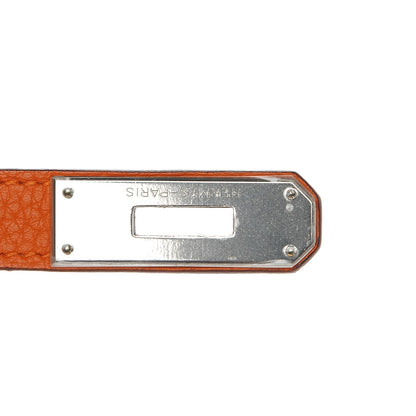 Hermes Taurillon Clemence Birkin 40 Orange 17 of 26