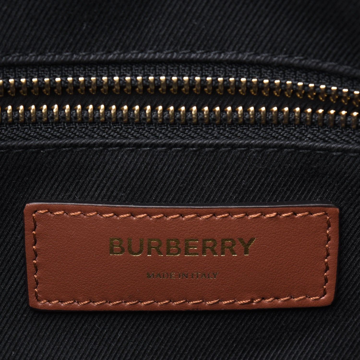 Burberry E-Canvas Monogram Calfskin Knight Messenger Bag Bridle Brown 5 of 11