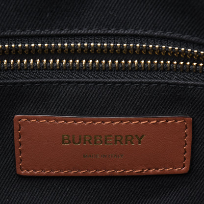 Burberry E-Canvas Monogram Calfskin Knight Messenger Bag Bridle Brown 5 of 11