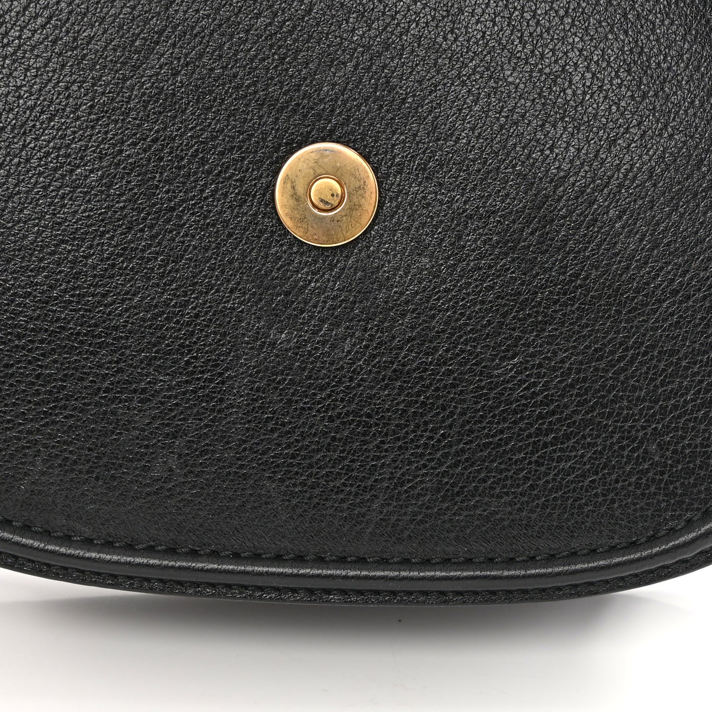 Calfskin Web Crystal Butterfly Stripe Small Totem Shoulder Bag Black