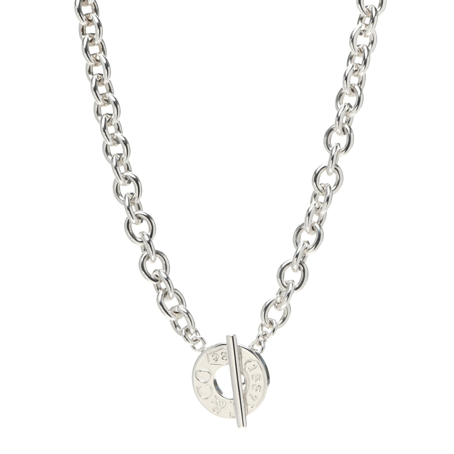 Sterling Silver 1837 Toggle Necklace
