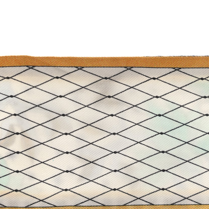 Christian Dior Silk Mitzah Le Monde Scarf White Multicolor 6 of 7