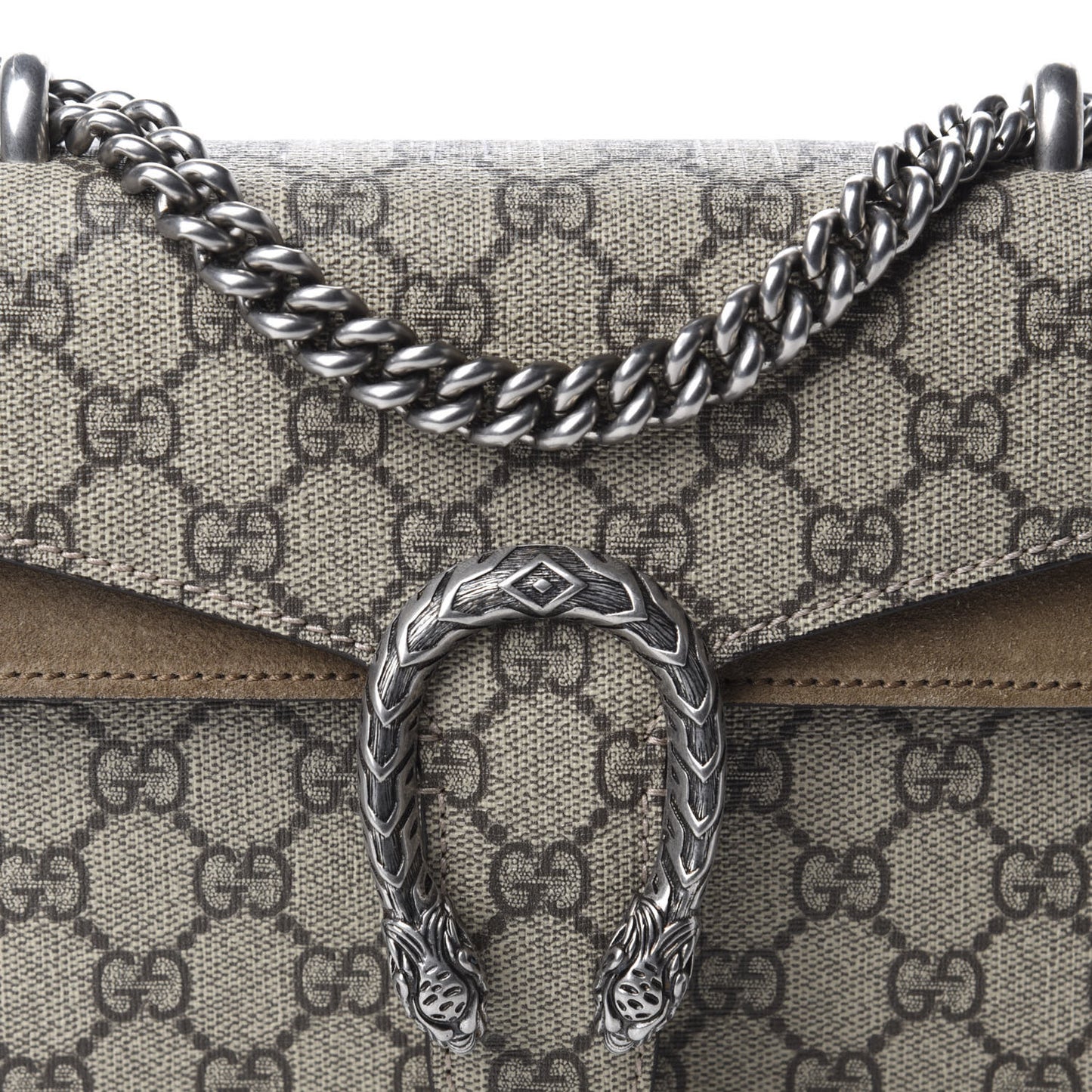 GG Supreme Monogram Mini Dionysus Shoulder Bag Taupe