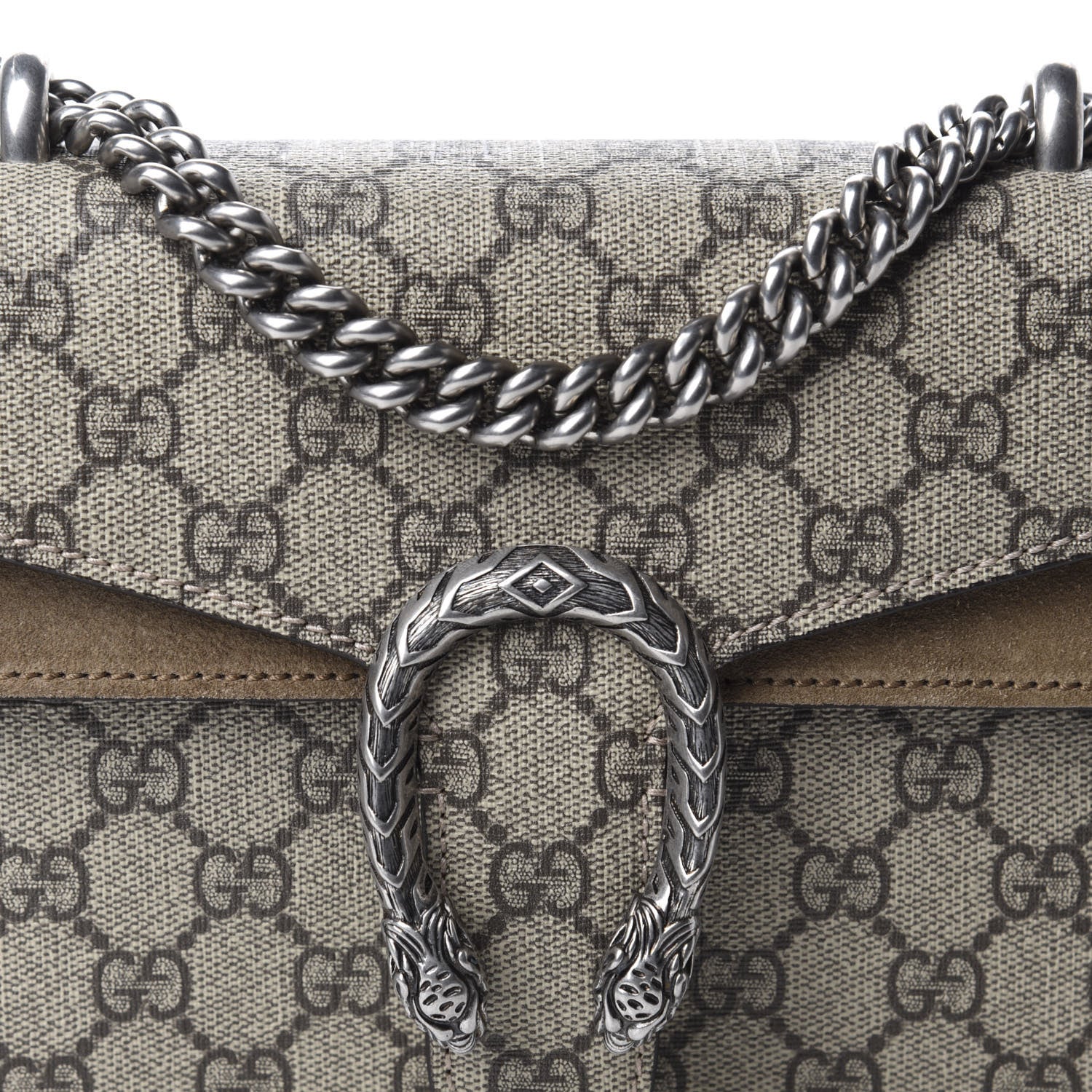 Gucci GG Supreme Monogram Mini Dionysus Shoulder Bag Taupe 10 of 10