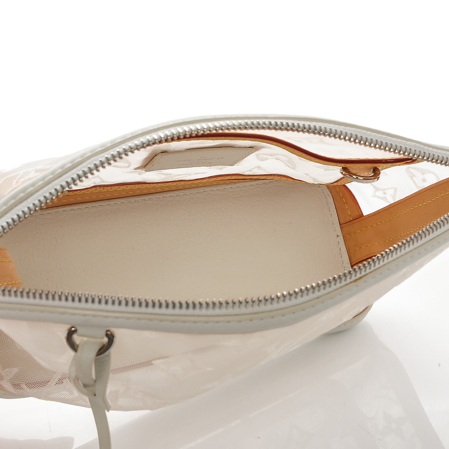 Louis Vuitton Monogram Transparence Transparent Lockit Clutch White 5 of 7